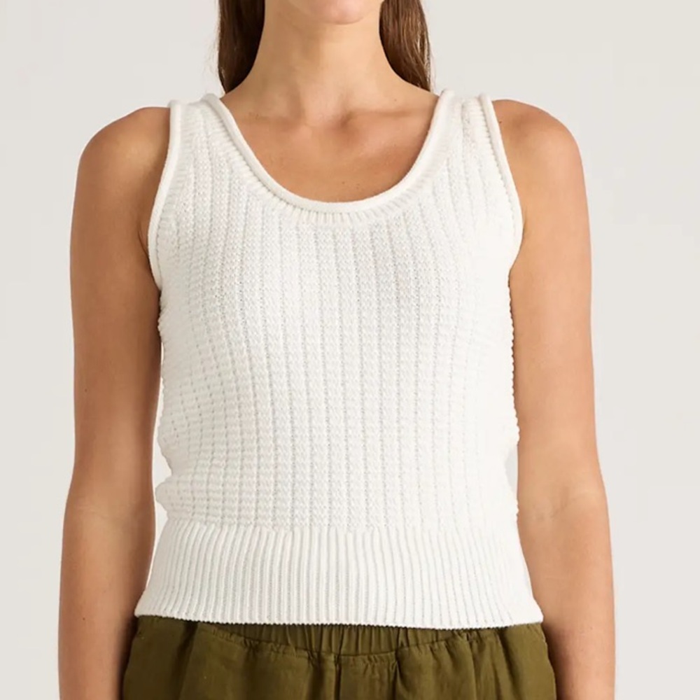 Quince 100% Cotton Knit Tank Top XS
